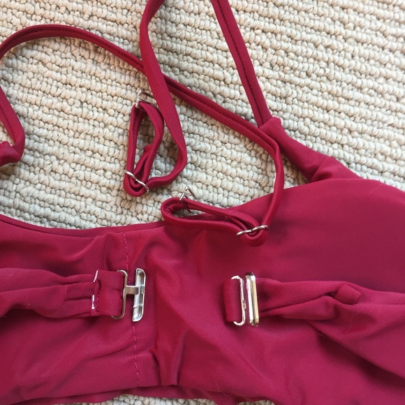 Sexy Maroon Strappy/String Bikini - Picture 6 of 8